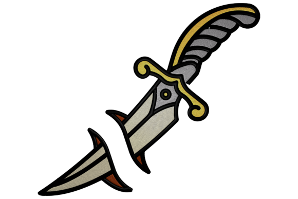 Dagger Embroidery Design Review for Small Business Merch
