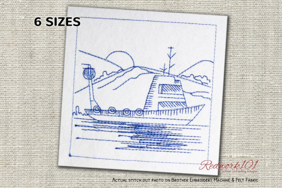 Fishing Boat Redwork: A Designer’s Craft Fair Review