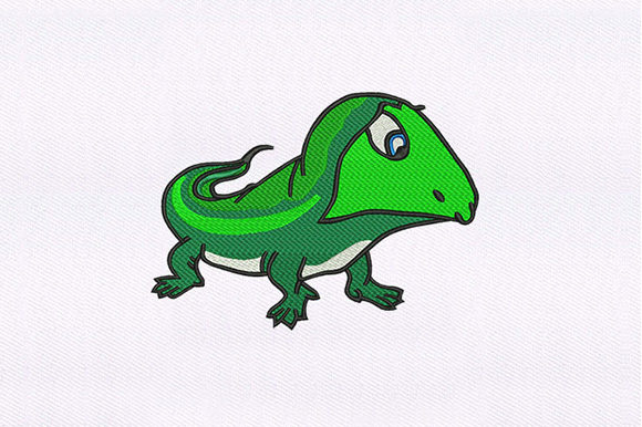 Morose Green Lizard Design Review for Apparel