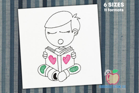 Review: Boy Reading Love Book Quick Stitch Design