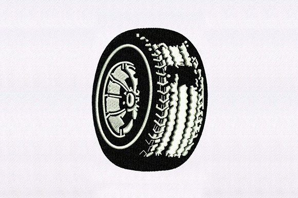 Reviewing the Black Rubber Wheel Embroidery Design