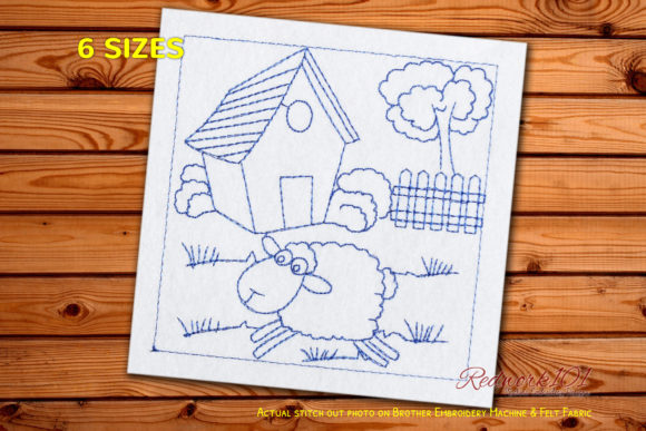 Sheep Jumping Redwork: A Designer’s Review